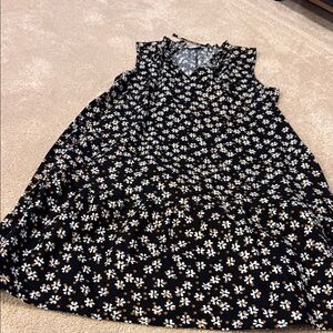 Sonoma Black Floral Dress